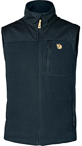 Fjallraven Herren Sweatshirt Buck Fleece Vest M, Dark Navy, S, 81727