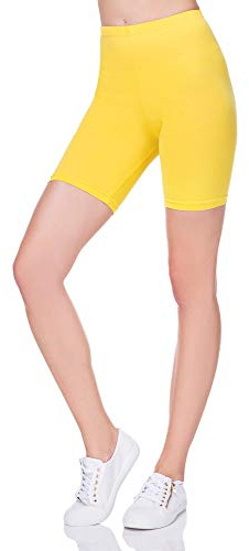 SOFTSAIL Womens 1/2 Leggings Cycle Shorts Over Knee Short Leggings Super Stretch Cotton Leggings Sport Casual