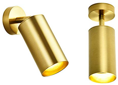 Lywins Gu10 Modern Gold Led Ceiling Spot Light 360° Adjustable Downlight Ceiling Light Clothing Shop Showrooms Exhibition Spotlight Picture Light Display Focus Commercial Lighting