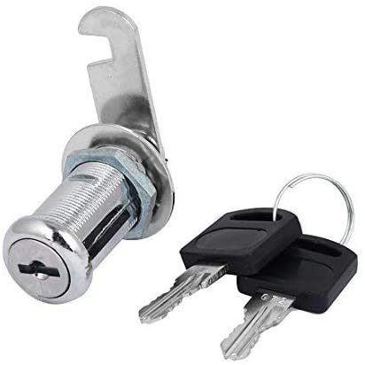 YUEWO Verrou de sécurité pour tiroir et armoire avec 2 clés 19 x 35 mm
