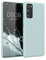 kwmobile Hülle kompatibel mit Samsung Galaxy S20 FE Hülle - weiches TPU Silikon Case - Cover geeignet für kabelloses Laden - Cool Mint