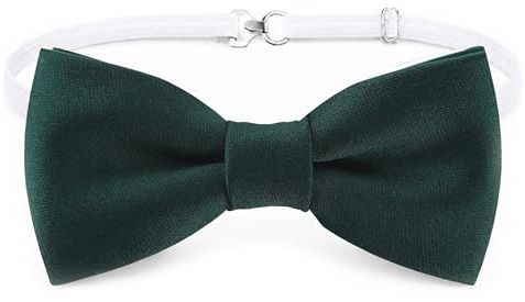 TigerTie - Småbarn, babyfluga i enfärgad, enfärgad med elastiskt band, 29 till 40 cm, justerbar halsomkrets + förvaringslåda, Garngrön