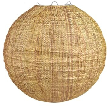 Papierlaternen aus Jute, 20,3 cm, dekorativ, japanische hängende runde Papierlaternen für Geburtstag, Hochzeit, Weihnachten, Braut, Heimdekoration, Party-Dekoration, 6 Stück