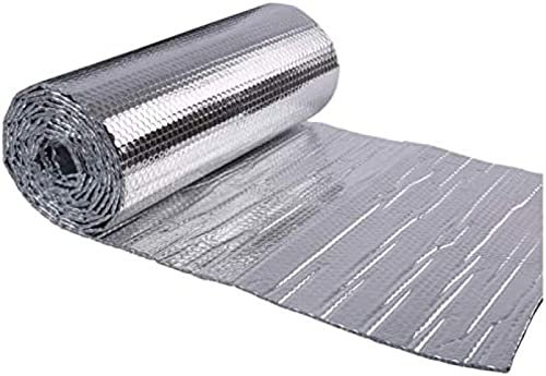Reflectix - Lámina Aislante de Aluminio, Placa reflectora de Color, Acero, Vidrio, Parasol, calefacción por Suelo Radiante, lámina Reflectante para Suelo de ático, 4 mm, 1 x 20 m