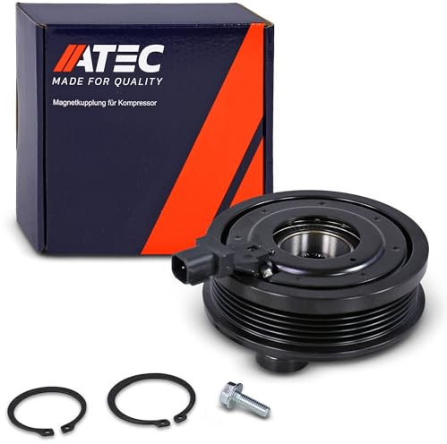 ATEC Germany 1x poulie avec roulement, 1x bobine magnétique avec fiche, 1x plaque de pression,