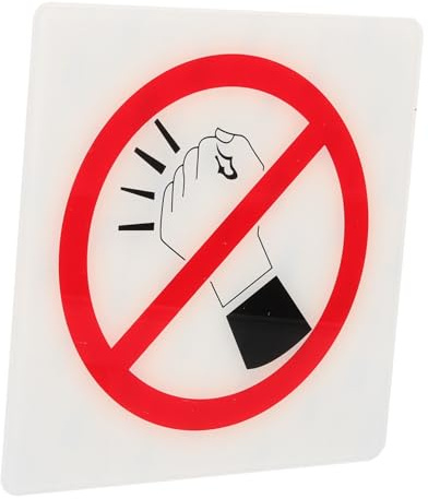 Ciieeo Cartello Segnaletico e Decorazione Murale Contemporanea Bianco Non Disturbare in Acrilico Funzione di Prevenzione Danni da Urto per Porte Hotel