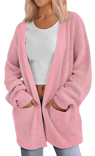 Cocila Cardigans SurdimensionnéS pour Femmes Pull en Doux avec Poches Manteau Long Blouson en Jean Veste Bomber Longue Fourrure Lapin sans Manche Doudoune CintréE Demi Saison