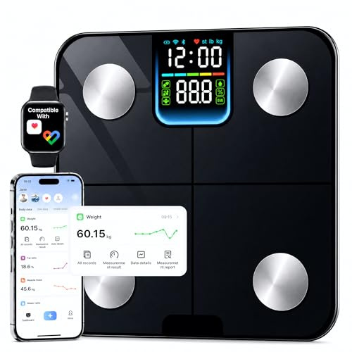Báscula Inteligente de Análisis Corporal con Bluetooth