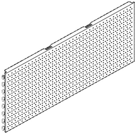 2 STÜCK Tegometall Lochwände Rundlochung L 100 H 40 cm weissaluminium 13429488