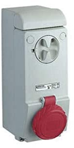 63A 3PE 380-415V IP65 5 INT. TOMA PARED