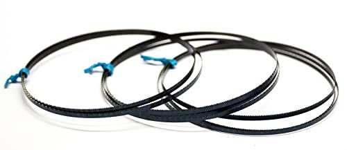 SBM Lot de 3 lames de scie à ruban en acier à outils 2180 x 10 x 0,65 mm avec 22 dpp