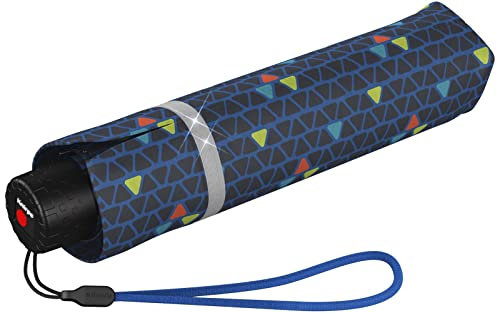 Knirps Kinder-Taschenschirm Rookie Reflective Triple - Blue