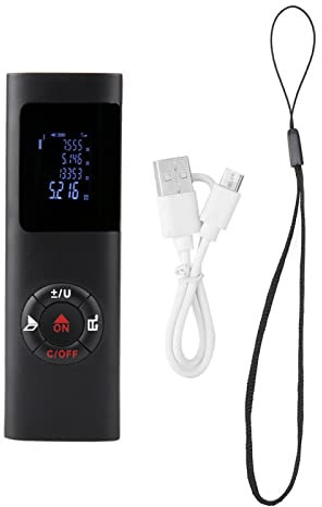 IFERR JQ40 Telemetro Laser 40m Portatile Misuratore di Distanza Digitale Metro Laser Distanziometro Laser Distanza con Retroilluminazione per Volume Area Pitagora