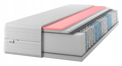 IZER Matratze 100x190 25 cm Visco -Memory -Schaumstoff Taschenfederkern Härtegrad H3 H2 7 zonen Bett Matratzen 2 in 1