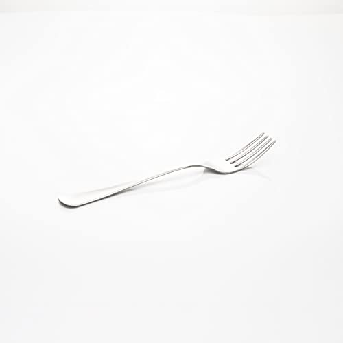 zanetti Set 12 Forchette da tavola in acciaio inox 18/C, modello Boston, confezione da 12 pezzi, made in Italy, Grigio, 590601