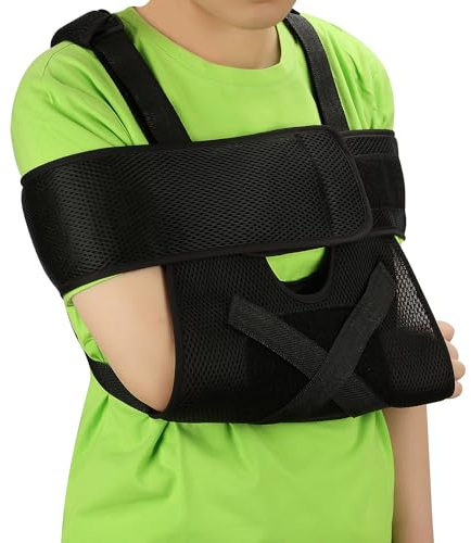 supregear Armschlinge Schulter, Einstellbar Medizinische Rotator Manschettenstützbandage für Brüche, Verrenkungen, Zerrungen und Risse, Passend für Kleinkinder, Jugendliche