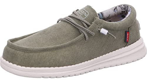 Fusion Herren Leinenschuh in Grün, Größe 44