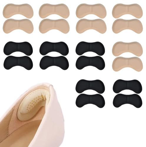 10 Pares de Almohadillas de Talón Talonera para Zapatos Demasiado, Plantillas Autoadhesivas de Confort Almohadilla de Talón Plantillas para El Cuidado del Pie Contra el Roce y Las Ampollas