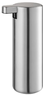 blomus Seifenspender MODO | Edelstahl Matt | 165 ml | 5,5L x 7,5B x 16H cm | Handseifenspender aus mattem Edelstahl | Rutschfester Flüssigseifenspender mit gummierter Unterseite