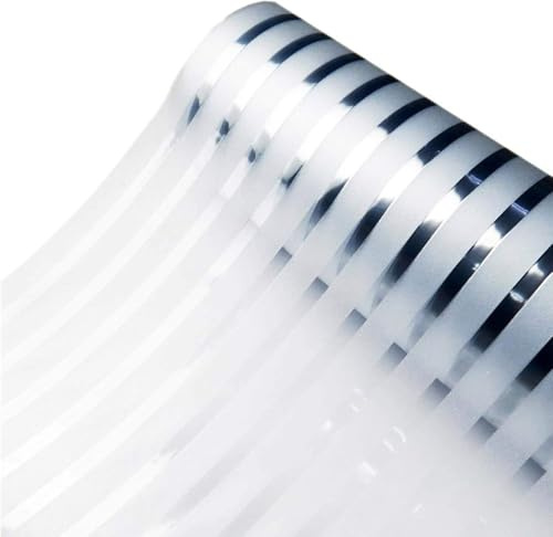 Zindoo Window Film Privacy, Frosted Window Film Static Cling 75 x 200 cm, Privacy Film for Glass Windows No Glue Window Sticker Opaque UV Protection Stripe for Office Living Room Kitchen