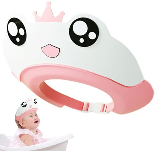 Cuffia da doccia per bambini | Simpatica cuffia da doccia impermeabile con visiera, antiscivolo, protezione da bagno, cuffia per la testa del bagno, cuffia per occhi e orecchie per interni ed esterni