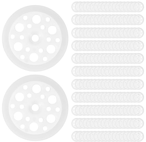 200 Pz Disco isolante Disc 46mm, Rondelle in Plastica, Rondelle PP Bianche, Dischi Isolanti 46 mm, Piastre di Spessoramento per il Fissaggio e il Supporto di Pannelli Isolanti Pannelli di Schiuma