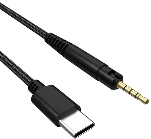 USB-C auf 2.5mm HD598 Audiokabel kompatibel mit Sennheiser HD598/HD598SE/HD558/HD518/HD598Cs/HD599/HD569/HD579/HD2.30/HD560S/HD400 pro Kopfhörer für iPhone 15/16/Plus/Pro, Tablet & Type-C Geräte