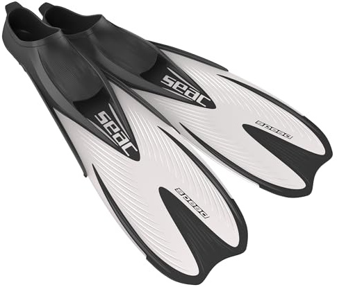 Seac Speed, Snorkeling Fins for Woman, Man and Child with Closed Foot Pocket, Made in Italy