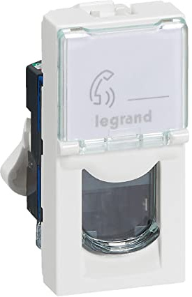 Legrand - Prise RJ 45 multimédia Mosaic catégorie6 F/UTP - Blanc - 1 Unité