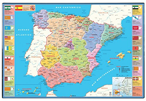 Viquel 944453 Unterlage Landkarte Spanien
