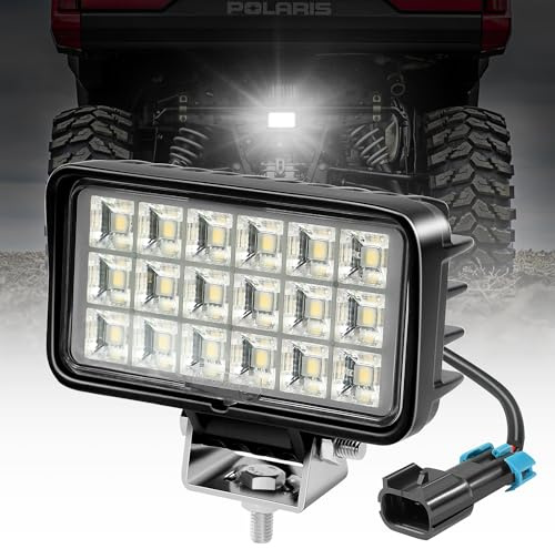 ULROLIT Ranger Backup Light 36W Reverse Light Compatible with 2018-2025 Polaris Ranger Crew 1000 XP Rear Below Cargo Flood Light