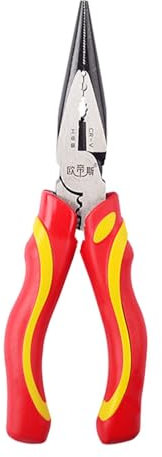 Alicates de cable eléctrico, prácticos alicates para electricistas, herramienta eléctrica de flexión y agarre, instalación eléctrica cromada, aislados con empuñaduras multicomponentes, tornillos de