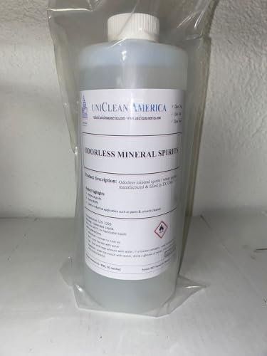 Mineral Spirit - White Spirit oderless Solvent - Made in USA - Size: 32 fl oz