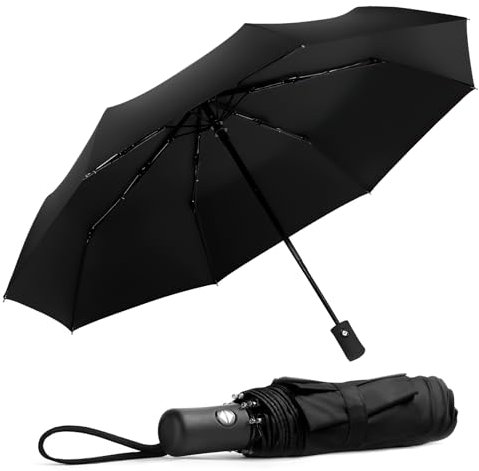 Tapvai Parapluie Portable, Fermeture Automatiques, Parapluie Pliant, Parapluie Automatique Compact et Au Vent pour Hommes Femmes