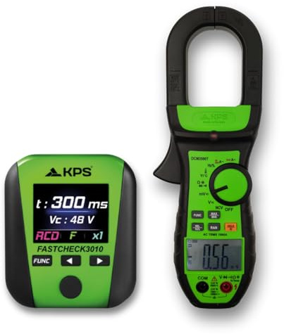 SAFETYCHECK FAST - KIT FASTCHECK3010 Equipo Multifunción de Bolsillo con Pinza Amperimétrica TRMS Profesional DCM3500T | Kit Electricista | APP Compatible | CAT.IV
