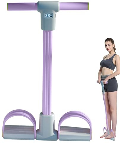Multifunktionsspänningsrep | 6 rör – yoga-bälte – elasticitetsmotstånd – LED-display bodybuilding – expanderare, träningsutrustning för att sträcka slampträning