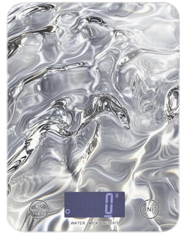 Argento Acido Astratto Cottura Piccola Bilancia da Cucina per Cibo 12 Oz, 5kg/5g Piccola Bilancia da Cucina con 4 Unità per (Utente) (Utente) (Utente) Peso Digitale para comida