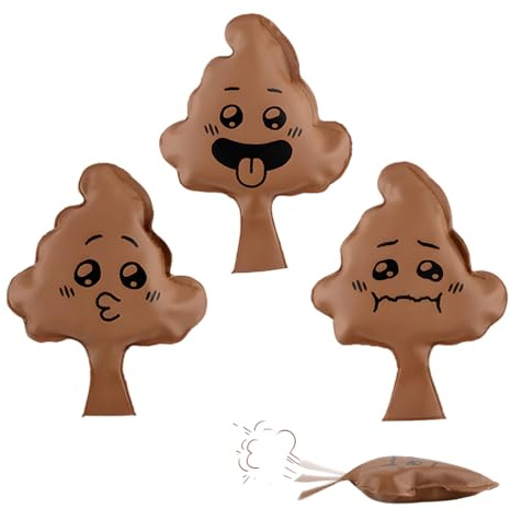 YUPZAR 3 Pièces Emojis Amusants Coussin Peteur Enfant,Jouets Farceurs, Idéaux pour les Blagues et les Fêtes, Adaptés pour Halloween,Joyeux 1er Avril