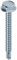 Mustad: 500 viti Drillex® Autoperforanti, Testa Esagonale con Collare, 4.8x19 mm, Zincate Bianche