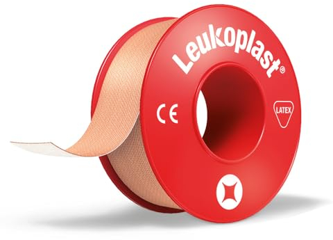 Leukoplast Rollenpflaster, medizinisches Tape zur Wundauflagen-Fixierung, 1,25 cm x 5 m, 1 Rolle