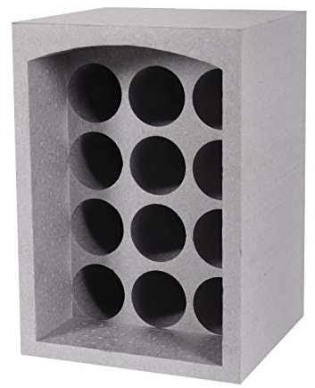 Casier 12 bouteilles ps expansé gris