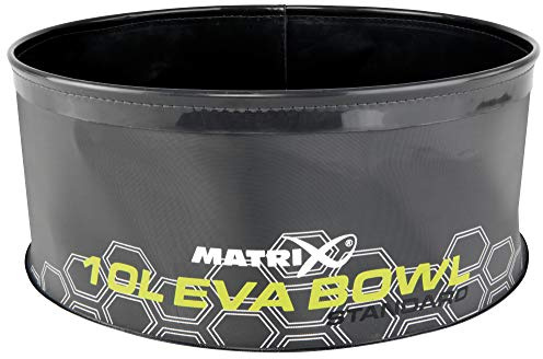 Fox Matrix Eva Bowl 10L - Futtereimer zum Anrühren von Friedfischfutter, Faltbarer Eimer für Stippfutter, Falteimer