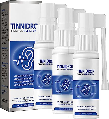 2023 Ny Tinnidrop tinnitus avlastningsspray tinnitus lindring för ringande öron kosttillskott anti-tinnitus öronvax rensningsspray lindrar tinnitus öron rygg