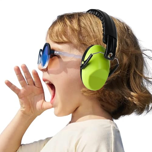Orejeras para niños, auriculares de protección auditiva | Auriculares multiusos con cancelación de ruido | Protección auditiva portátil, orejeras de seguridad para aprender a leer, verde, Siehe