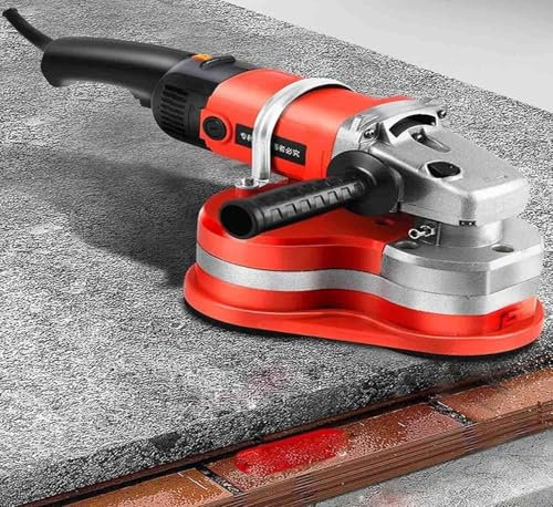 Lijadora/fresadora hormigón,almohadillas pulido diamante húmedo seco- 3 cabezales con 6 velocidades(0-2800 g/min) disco diamante + 9 accesorios, cabezal extraíble 90° para ángulos estrechos