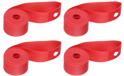 QUARKZMAN 4pcs Bande Jante Vélo 26 x 20mm Protection PVC pour Chambre À Air Bande Jante Roue Vélo Ruban Protecteur Anti-Rayures Coussin Protection pour VTT Vélo Route
