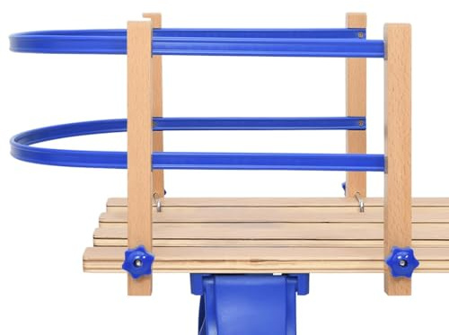 Genérico Schienale per Slitta Blu in Compensato,Blu,0.93kg,93697