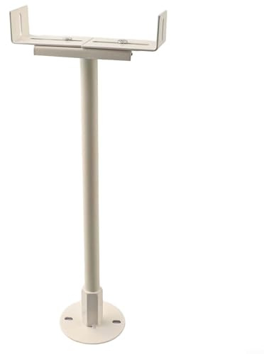 Besttoolifes Soporte de radiador vintage, altura ajustable de 36 a 41 cm, montaje para radiadores de calefacción central, construcción resistente de hierro y acero (gris oscuro)