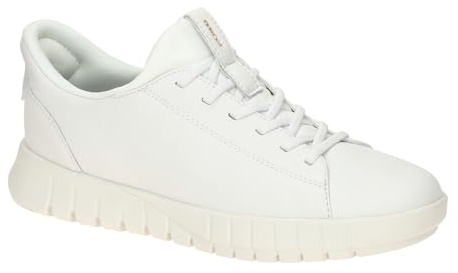 Geox Flextride Plus Scarpe Bianche Donna ad infilo con Sistema Fastin,Suola Chunky,Casual Sportivo,Sneaker Flessibile e Traspirante (Bianco, Sistema Taglie Calzature EU, Adulto, Numero, Media, 40)