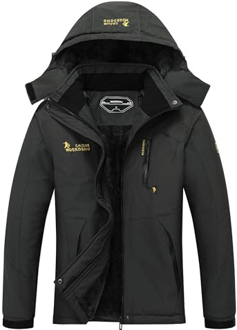 MOERDENG Women's Waterproof Ski Jacket Warm Winter Snow Coat Mountain Windbreaker Hooded Raincoat Jacket